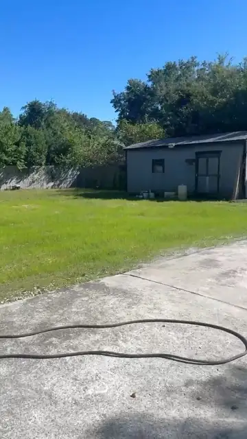 Backyard after the tear-out