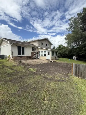 Backyard leveled and smoothed after a tear-out