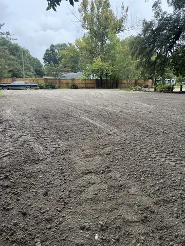 Large dirt lot graded smooth and level
