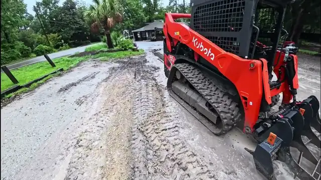 Fixing Deep Potholes on a Gravel Parking Lot